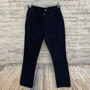 NWT Reba Black Stretch Velvet Embellished Pant Jeans SZ 6/32